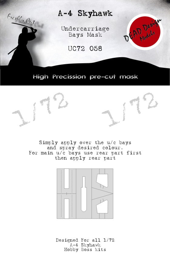 Dead Design DDMUC72058 1:72 A-4 Skyhawk Wheel Bay Paint Mask