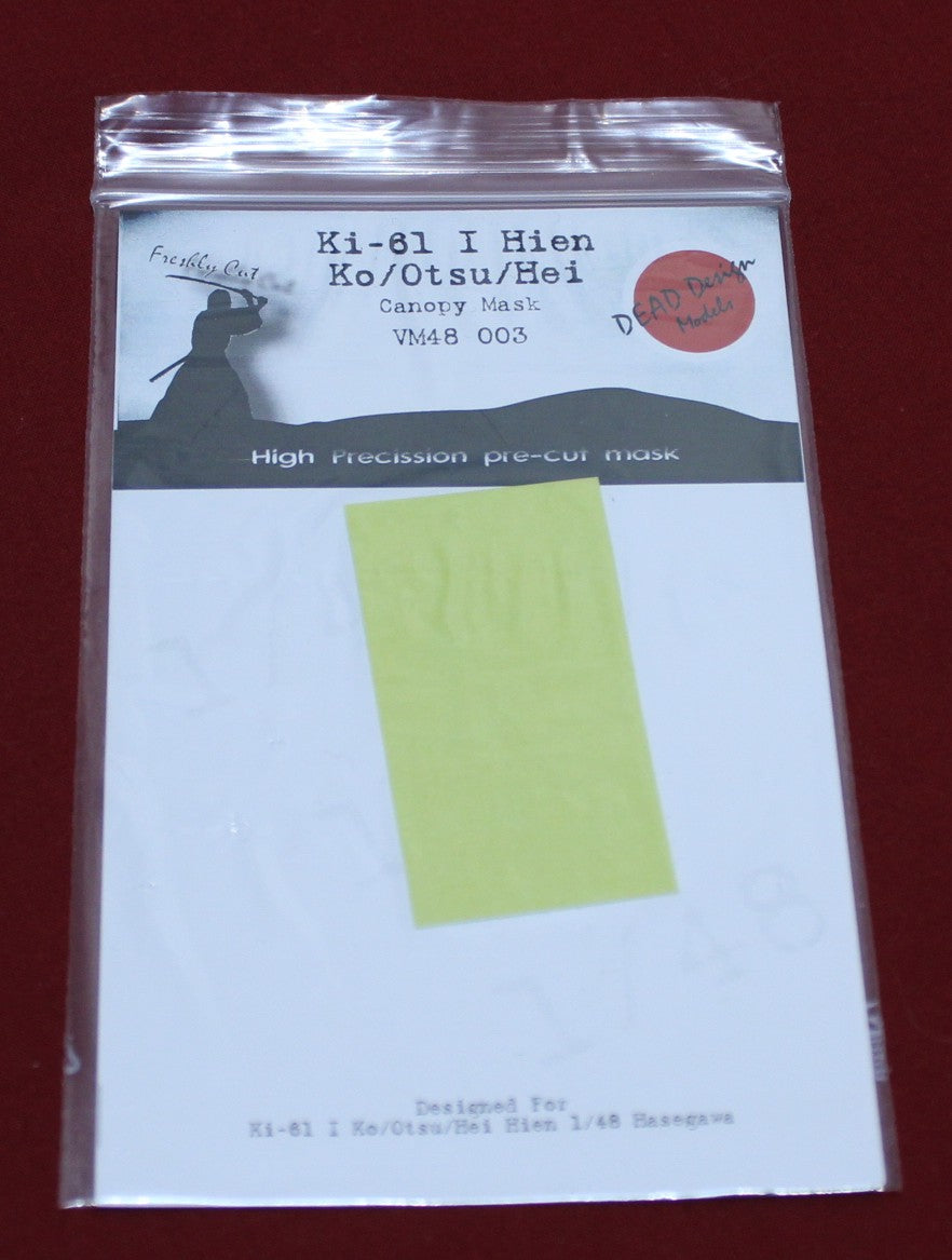 Dead Design DDMVM48003 1:48 Ki-61-I Ko/Otsu/Hei Hien Canopy Mask