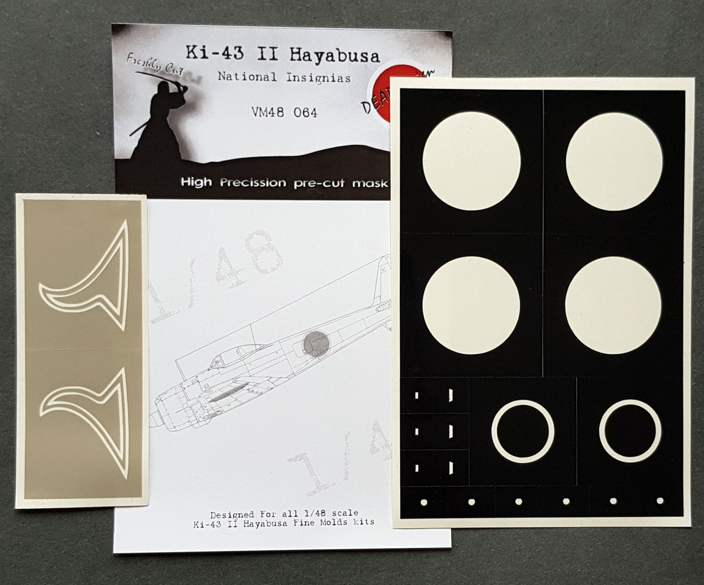 Dead Design DDMVM48064 1:48 Ki-43-II/III Hayabusa Insignia & Markings