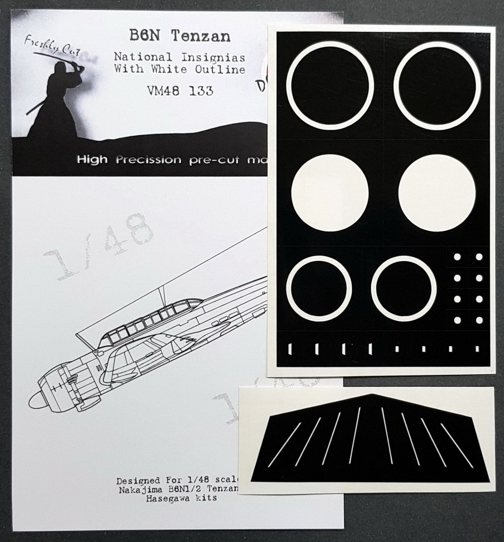 Dead Design Models DDMVM48133 1:48 Nakajima B6N1/B6N2 Tenzan National Insignias