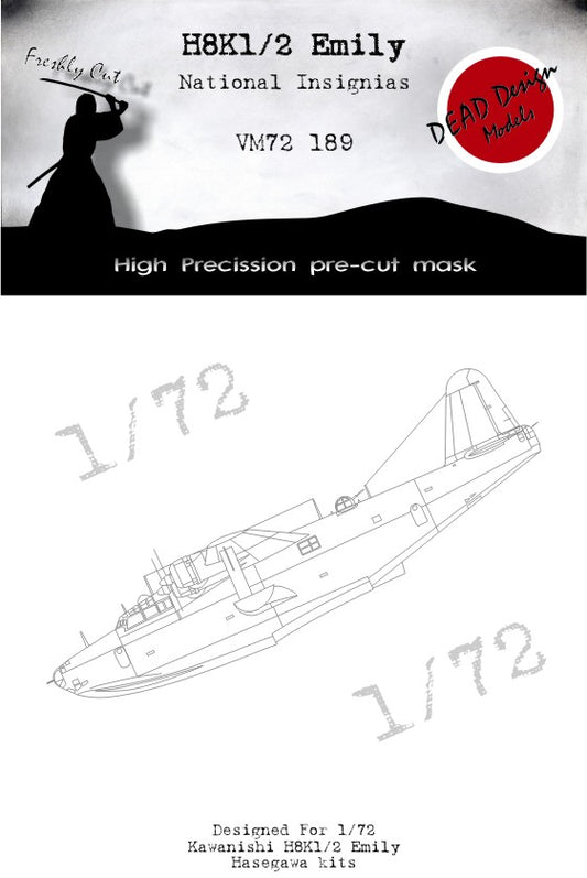 Dead Design Models DDMVM72189 1:72 Kawanishi H8K2 Emily national insignia