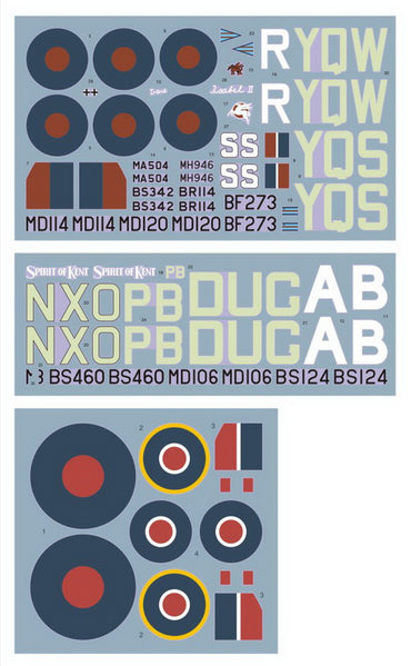 DK Decals DKD32005 1:32 Spitfire Mk.VI/VII/IX High-Altitude Fighter
