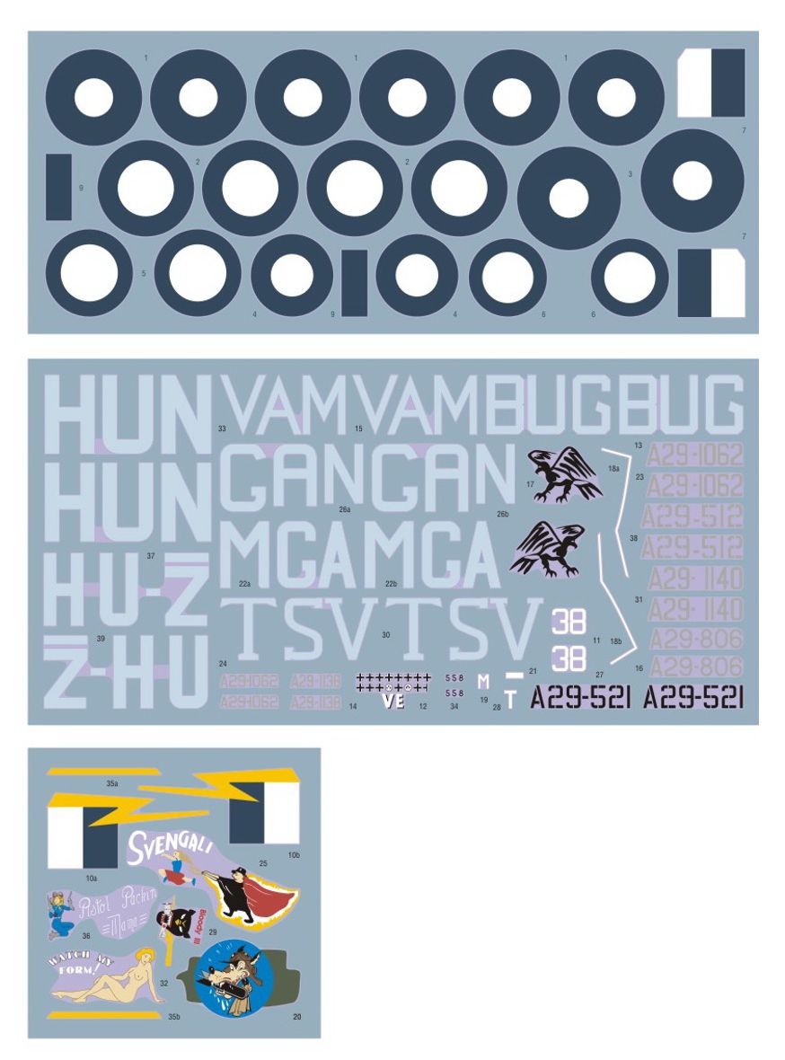DK Decals DKD32024 1:32 Curtiss P-40N Warhawk in RAAF service 1