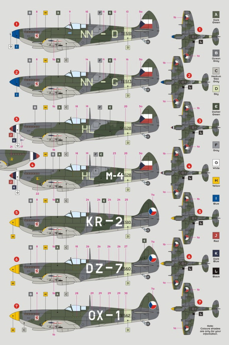 DK Decals DKD32031 1:32 Supermarine Spitfire LF Mk.IXE