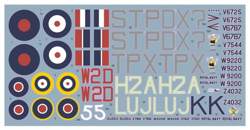 DK Decals DKD48024 1:48 Hawker Hurricane Mk.I/Sea Hurricane Mk.I 1