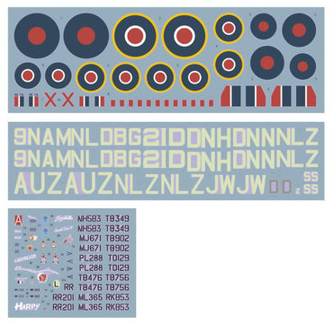 DK Decals DKD48039 1:48 Supermarine Spitfire Mk.IX/XVI 2nd TAF 1