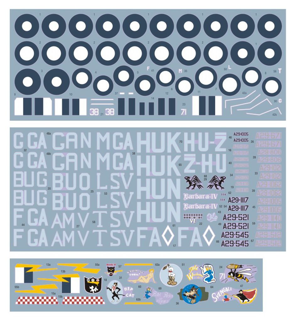 DK Decals DKD48048 1:48 Curtiss P-40N Warhawk in RAAF service 1
