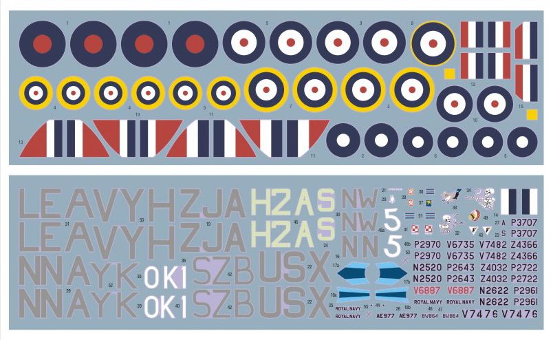 DK Decals DKD72076 1:72 Hawker Hurricane/Sea Hurricane Mk.I, Pt.2 1