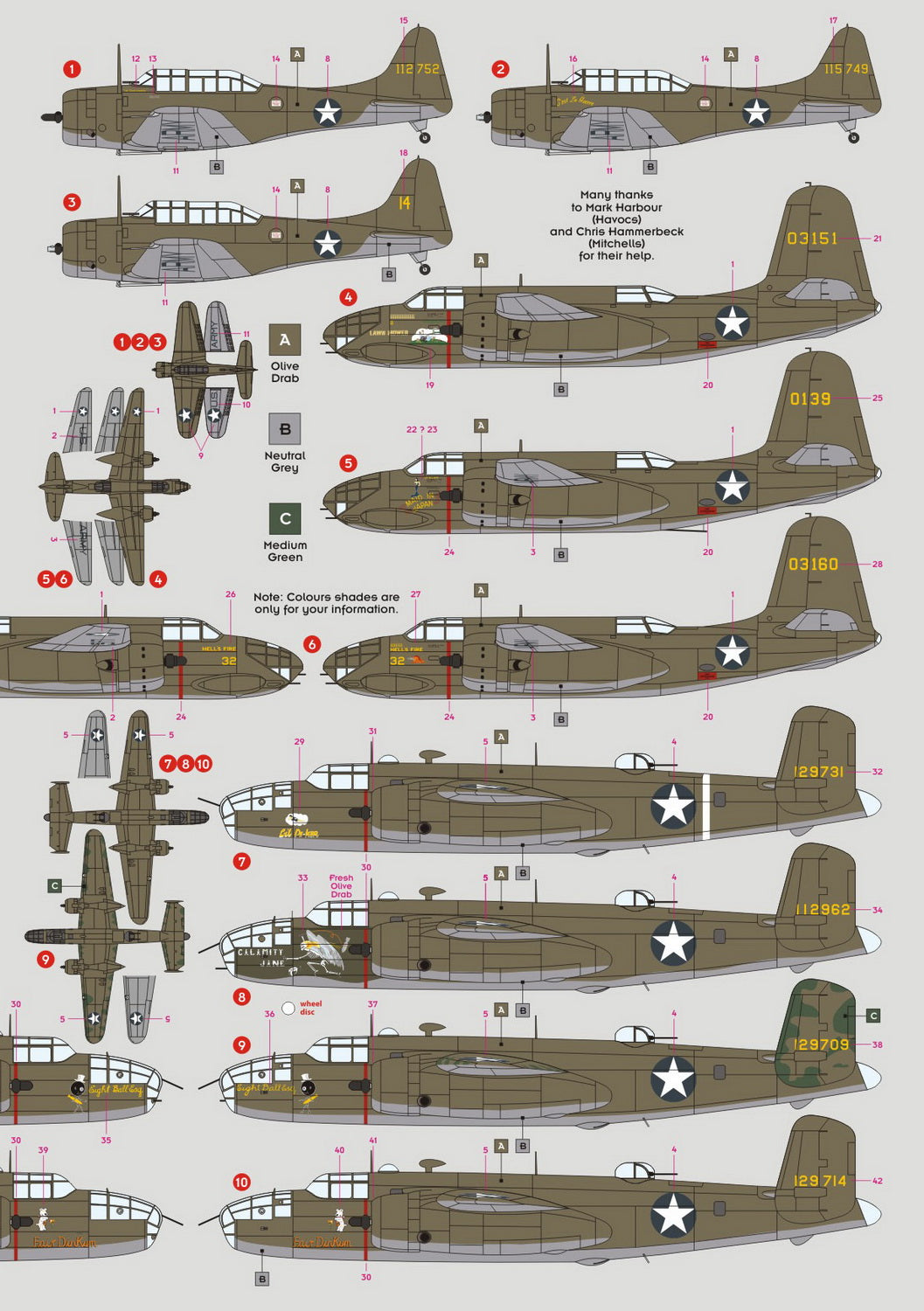 DK Decals DKD72103 1:72 3rd Attack Group "The Grim Reapers" 1942 1
