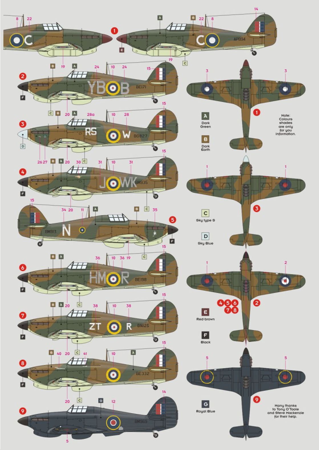 DK Decals DKD72118 1:72 Hawker Hurricane Mk.IIB in the Far East, Pt.1 1