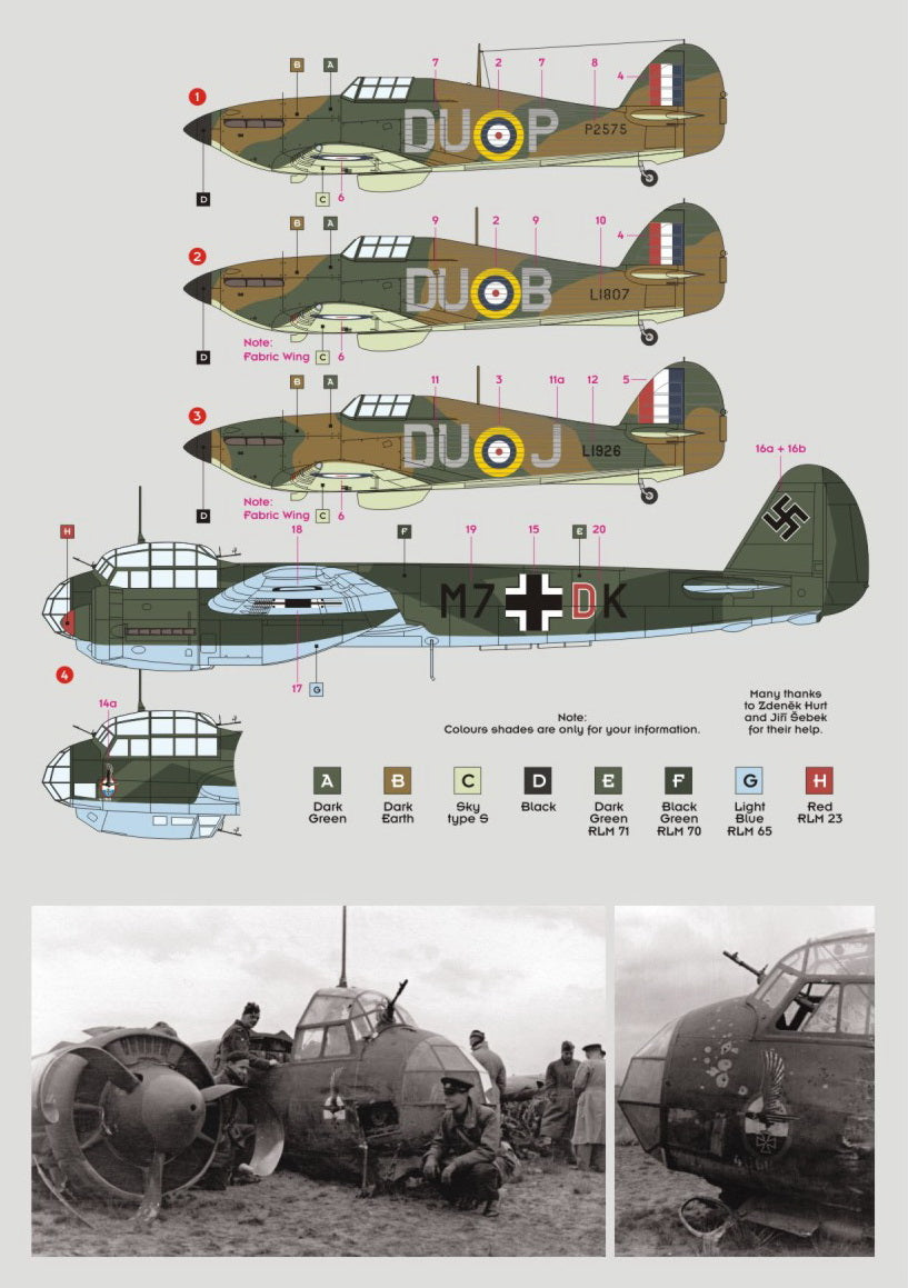 DK Decals DKD72123 1:72 First shot of No.312 Sq