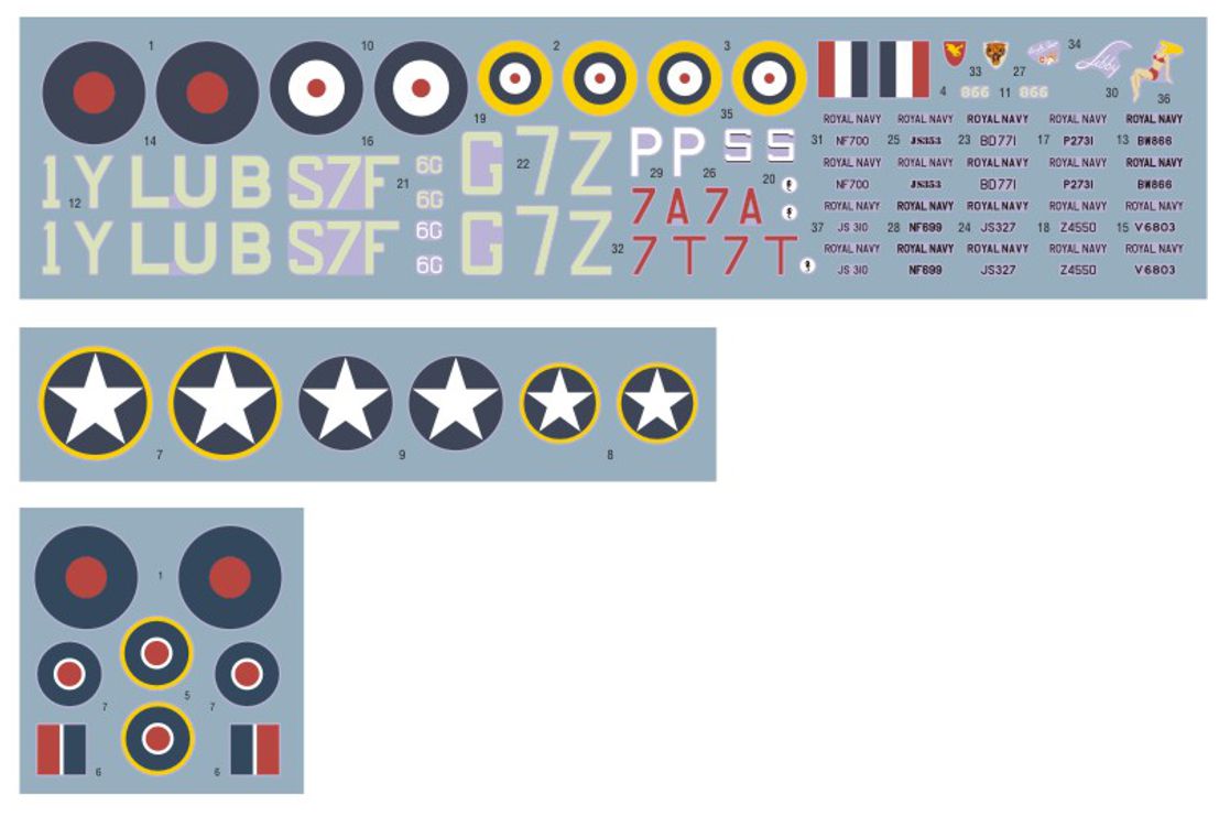 DK Decals DKD72125 1:72 Hawker Sea Hurricane 1