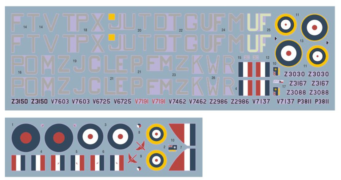 DK Decals DKD72139 1:72 Hawker Hurricane of Cz