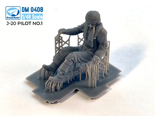 Dream Model DM0408 1:48 PLAAF Pilots for Chengdu J-20 NO.1 3D-Printed