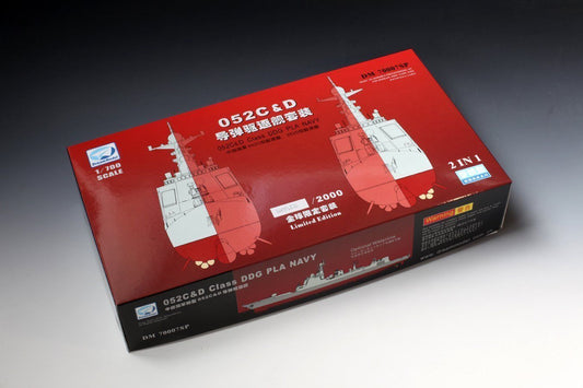 Dream Model DM700007SP 1:700 052C & 052D Class DDG PLA Navy 2 Ships