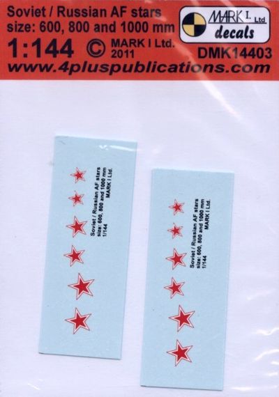 Mark I Decals DMK14403 1:144 Soviet Air Force stars