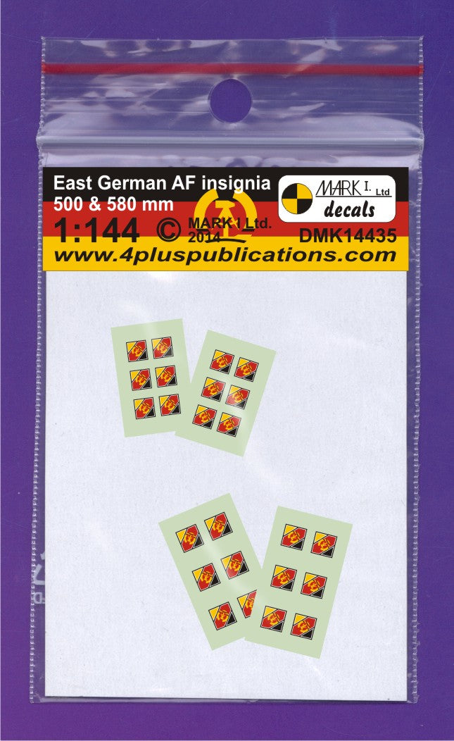 Mark I Decals DMK14435 1:144 East German Air Force Insignia