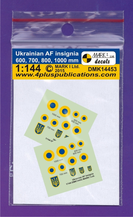 Mark I Decals DMK14453 1:144 Ukrainian Air Force insignia