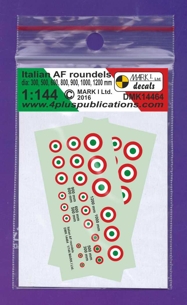 Mark I Decals DMK14464 1:144 Italian Air Force roundels