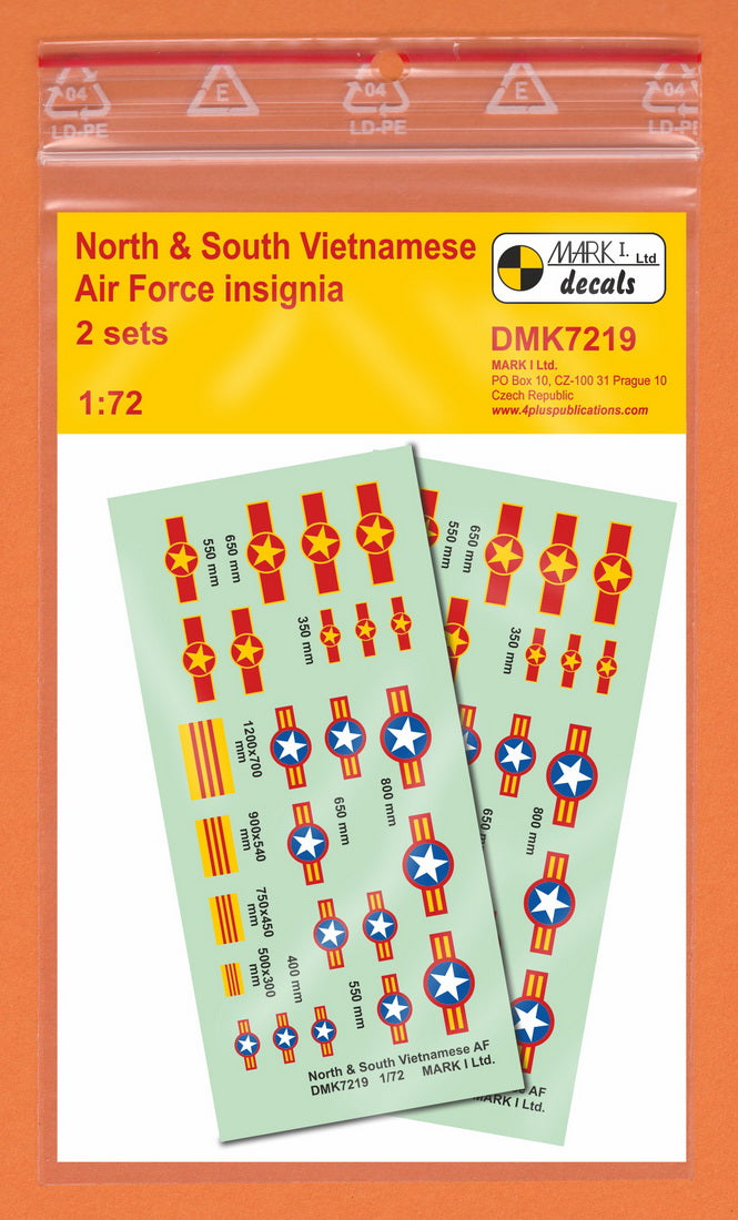 Mark I DMK7219 1:72 North and South Vietnam AF Insignia