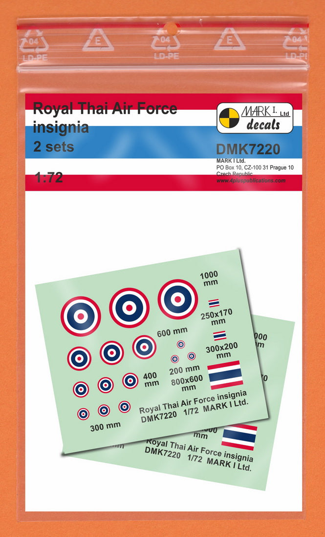 Mark I DMK7220 1:72 Royal Thai AF Insignia and Flags