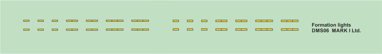 Mark I Decals DMS06 Formation-keeping lights