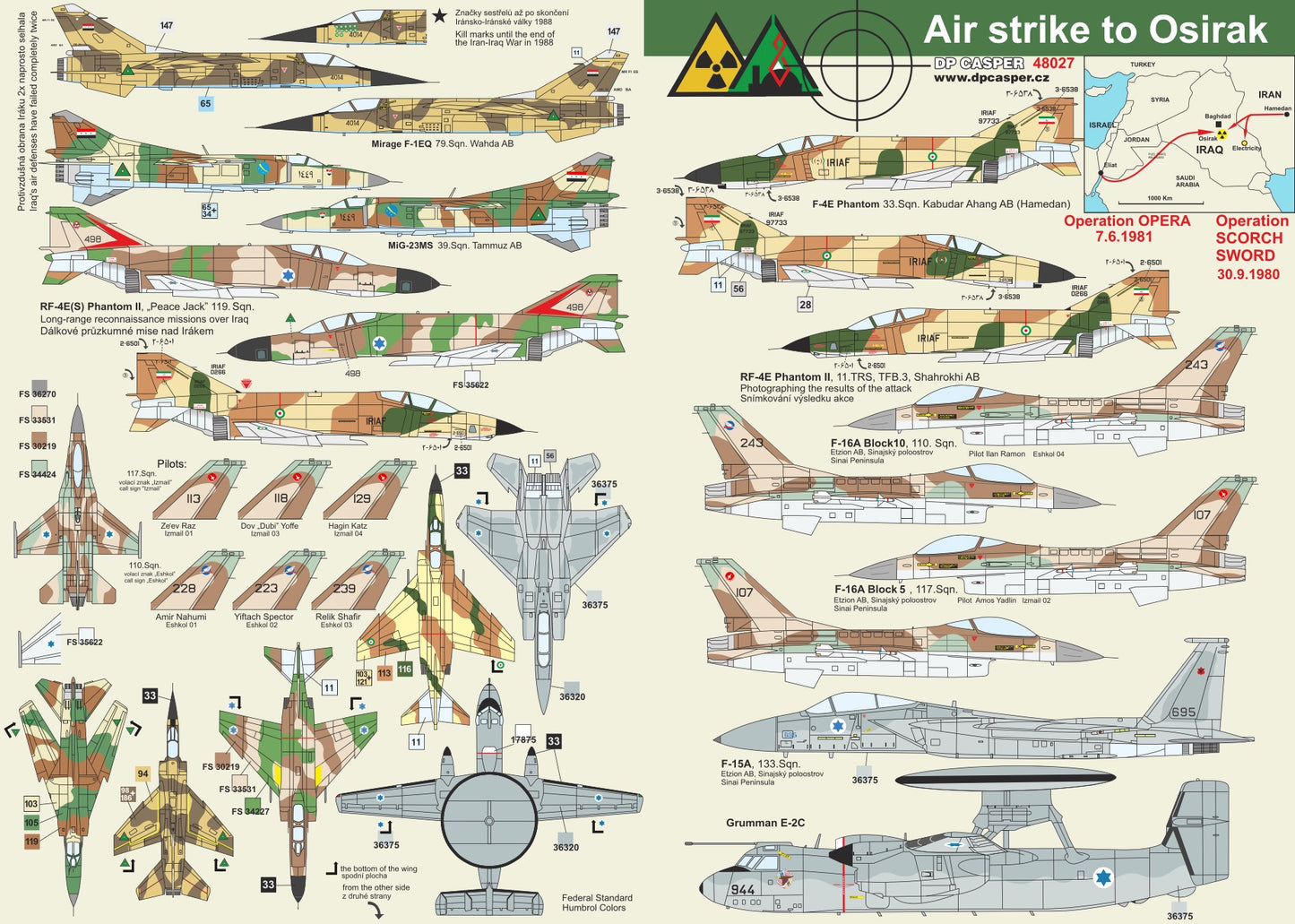 DP Casper. DPC48027 1:48 Air strike to Osirak