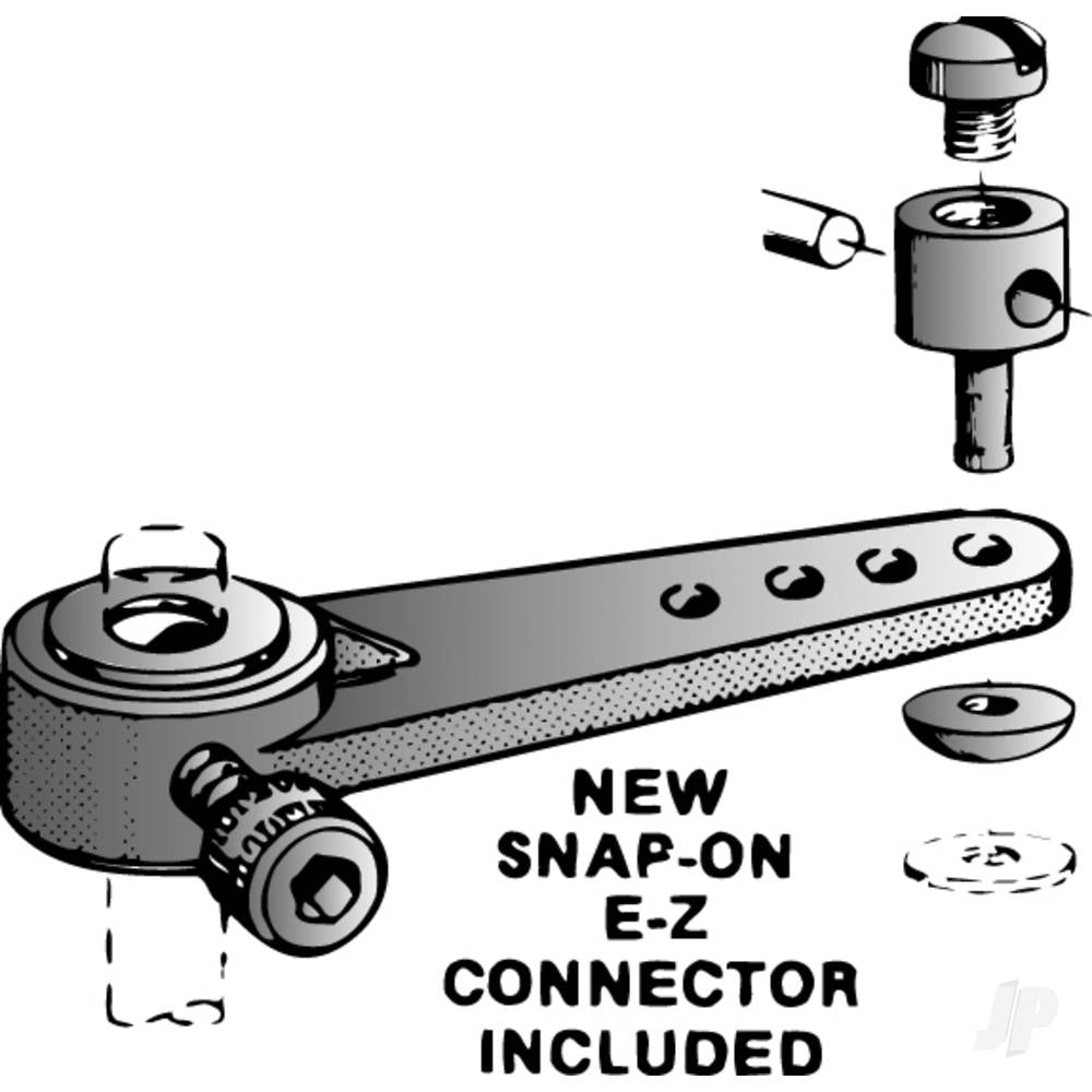 Dubro 1-1/4in Nylon Steering Arm Only (1 pc per package) 166