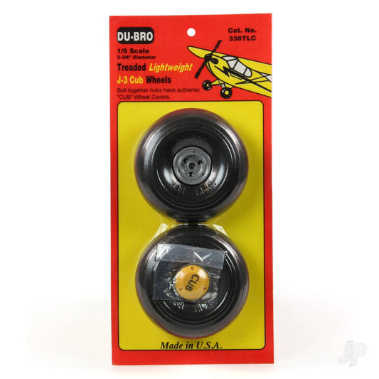 Dubro 1/5 Scale Tred Light J3 Wheels (1 pair per card) 338TLC