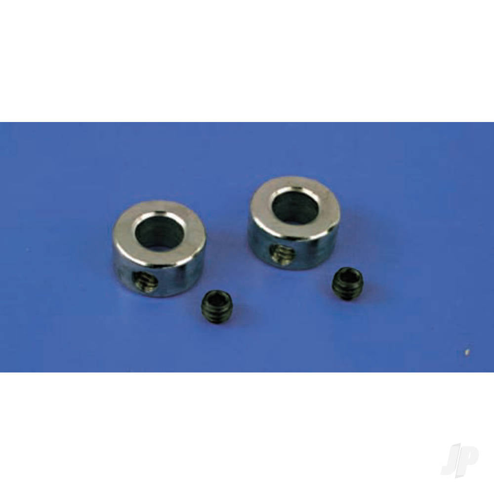 Dubro 3/16in Plated Brass Dura-Collars (4.7mm) (12 pcs per package) 599