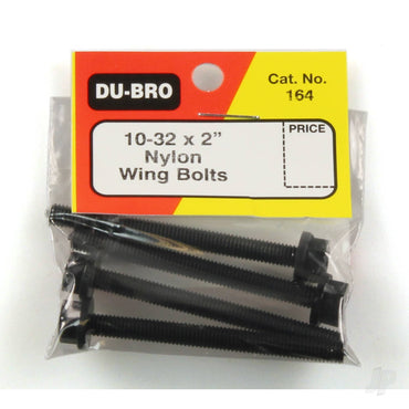 Dubro 1/4-20 x 3in Nylon Wing Bolts (4 pcs per package) 993