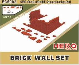 Hero Hobby Kits E35002 1:35 Brick Walls