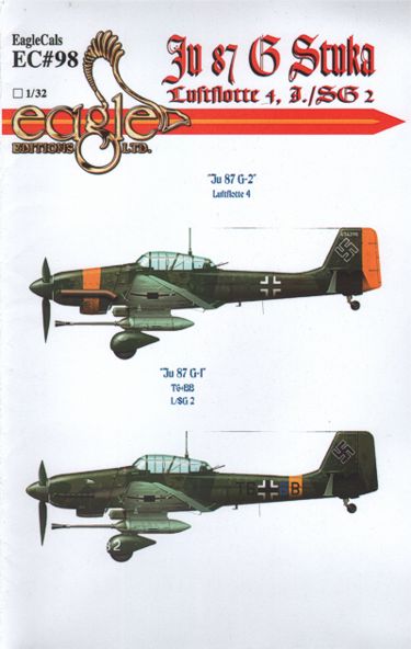 Eagle Cal EAG32097 1:32 Junkers Ju-87G 'Stuka'