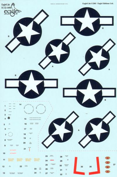 Eagle Cal EAG32140 1:32 North-American P-51D Mustang Part 2
