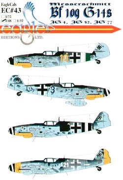 Eagle Cal EAG48043 1:48 Messerschmitt Bf-109G-14