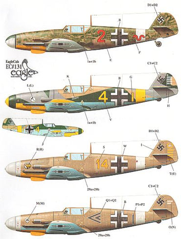 Eagle Cal EAG48131 1:48 Messerschmitt Bf-109F-4