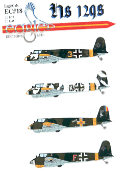 Eagle Cal EAG72018 1:72 Henschel Hs-129B-2