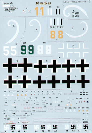Eagle Cal EAG72074 1:72 Messerschmitt Bf-109K-4