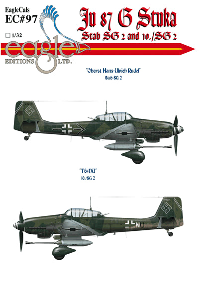Eagle Cal EAG72097 1:72 Junkers Ju-87G-2 'Stuka's Part 1 ' <