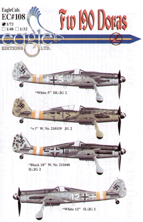 Eagle Cal EAG72108 1:72 Focke-Wulf Fw-190D-9 Part 2