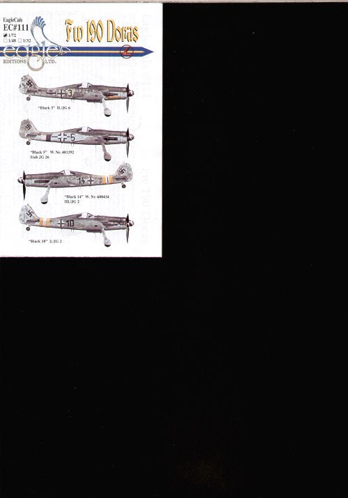 Eagle Cal EAG72111 1:72 Focke-Wulf Fw-190D-9
