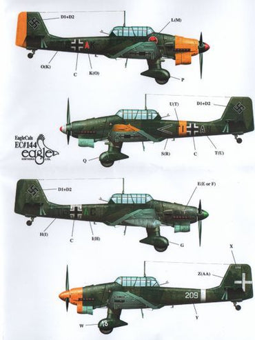 Eagle Cal EAG72144 1:72 Junkers Ju-87B/Ju-87R 'Stuka'