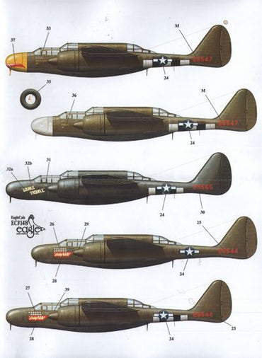Eagle Cal EAG72148 1:72 Northrop P-61A Black Widow