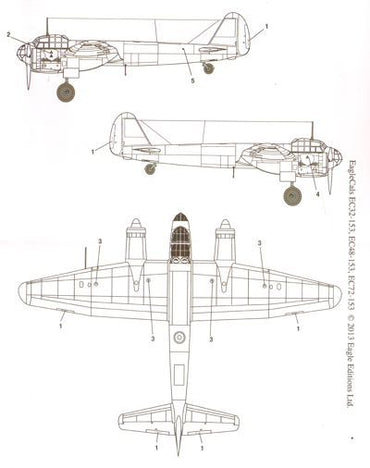 Eagle Cal EAG72153 1:72 Junkers Ju-88A-4 Ju-88-4 W.Nr