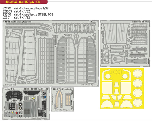 Eduard Big-Ed EBIG33149 1:32 Yakovlev Yak-9K