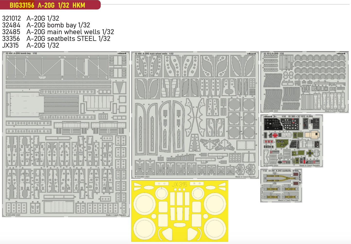 Eduard Big-Ed EBIG33156 1:32 Douglas A-20G Havoc