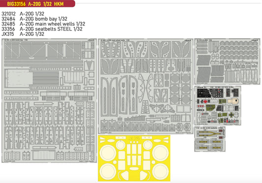 Eduard Big-Ed EBIG33156 1:32 Douglas A-20G Havoc