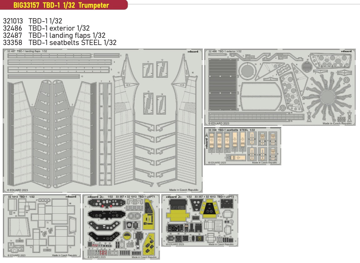 Eduard Big-Ed EBIG33157 1:32 Douglas TBD-1 Devastator
