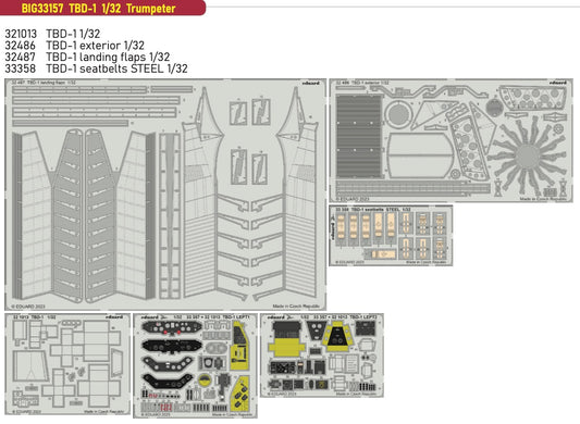 Eduard Big-Ed EBIG33157 1:32 Douglas TBD-1 Devastator