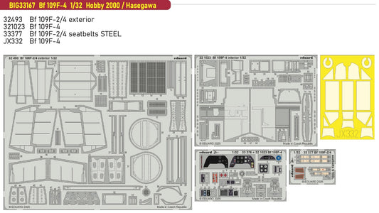 Eduard Big-Ed EBIG33167 1:32 Messerschmitt Bf-109F-4